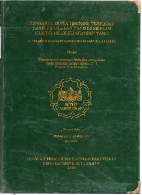 Image of PENGARUH BIAYA PROMOSI TERHADAP HASIL PENJUALAN YANG DI MEDIASI OLEH JUMLAH KUNJUNGAN TAMU (STUDI KASUS DI GAZEBO GARDEN RESTAURAN YOGYAKARTA)